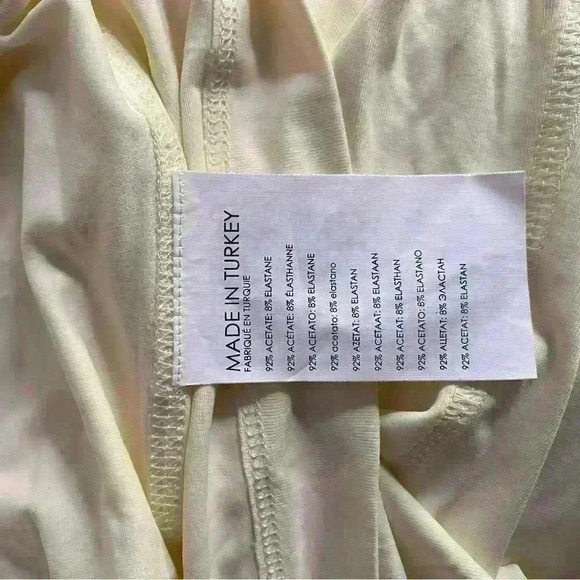 Club Monaco Luxe Ballerina Top Pale Yellow Size S NWT - Picture 8 of 9